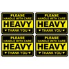 2x3" Heavy Warning Stickers for Shipping Mailing Cartons Adhesive Labels