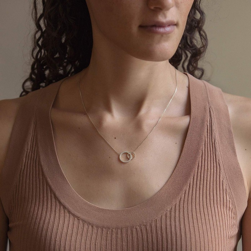 A+O Gifts for Mom, Mother Daughter Gift - Interlocking Circle