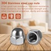 Drenky Pack of 25 Acorn Nuts M4 Stainless Steel A2