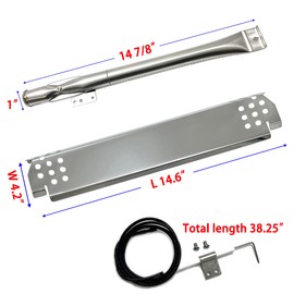 Direct Store Kit DG280 Replacement for Home Depot Nexgrill 720-0830H, 5 Burner 720-0888 720-0888N 720-0888S Gas Grill, Grill Burner, SS Heat Plate, Grill Igniter Kit, Nexgrill Replacement Parts, 5pack