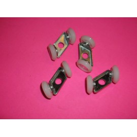 ap (4) HURRICANE SHUTTER ACCORDION WHEEL ASSEMBLIES #10