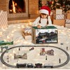 Electric Remote Control Train Set Christmas Trains Steam Locomotive, Cargo
