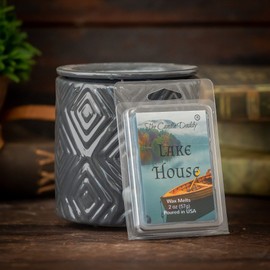 The Candle Daddy Lake House - Rustic Lake House Scented Melt- Maximum Scent Wax Cubes/Melts- 1 Pack -2 Ounces- 6 Cubes