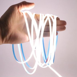 5mm COB LED Strip ,12V 400LEDs/m RA>90 High CRI Cool White 6000K LED Tape Light,Cuttable Flexible,16.4FT 2000LEDs IP30 COB LED Light for Indoor House Kitchen Room Decor (Cool White 6000K)