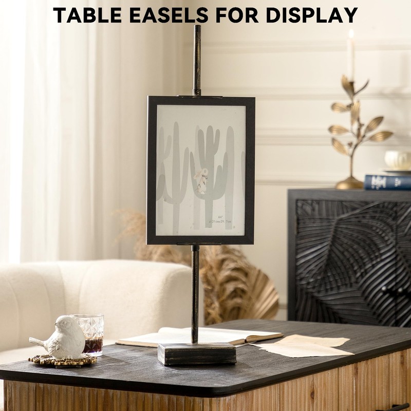 Heavy Duty Tabletop Picture Frame Stand Adjustable Metal Easel Display
