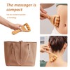 3-teiliges Rollenmassagegerät, Holzroller-Kugelmassagegerät, Beinmuskel-Entspannungsgerät, Muskelmassagegerät, geeignet für Erwachsene