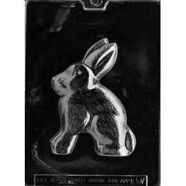 Cybrtrayd Life of the Party Rabbit for Specialty Box Easter Chocolate Candy Mold in Sealed Protective Poly Bag Imprinted with Copyrighted Cybrtrayd Molding Instructions