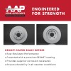 Atom Auto Parts Front Geomet Brake Rotors + Pads for