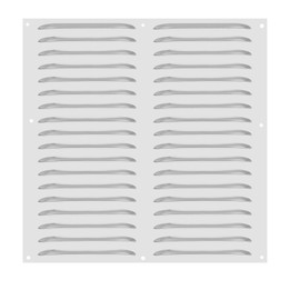 PATIKIL 16 x 16 Inch Aluminum Vent Cover, Screen Air Grille Ventilation Cover HVAC Louvered Grill for Home Kitchen Fireplace Bathroom Wall Ceiling, Silver Tone