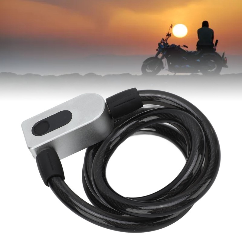 Smart Bluetooth Fingerprint Cable Lock Anti Theft Keyless Electronic for