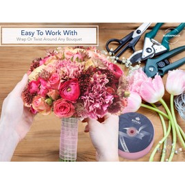 Royal Imports White Organza Wired Sheer Ribbon 2.75" (#40) for Floral & Craft Decoration, 50 Yard Roll (150 FT Spool) Bulk