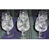 Neman Russian Cut Crystal Shot Glasses on Short Stem 1.7oz