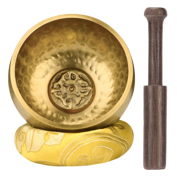 DiDiBirDi Tibetan Singing Bowl Set,100% Hand-Hammered Meditation Bowl For Meditation