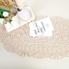 Doilies, Crochet Table Runner, Beige Lace Handmade Crochet Doilies For