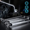 DURATECH Offset Box Wrench Set, Metric, 9-Piece, 6-23mm, 75-Degree, CR-V