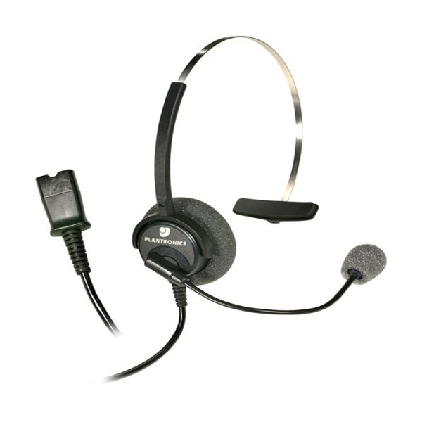 Plantronics H51N Supra Monaural Headset with Noise Cancelling Microphone (Renewed)