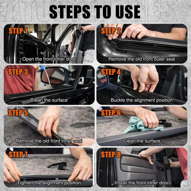 WILLBOND Window Trim Molding Felt Seal Compatible with F150 F250