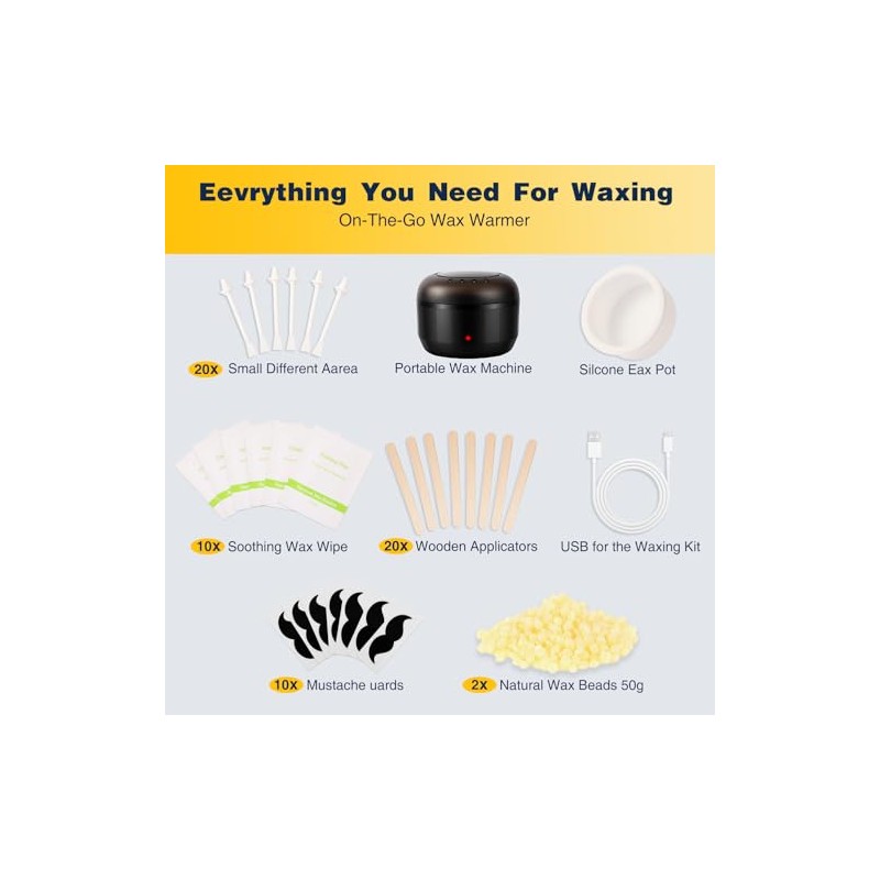 Nose Wax Kit, Nose Ear Hair Removal Kit Men Women