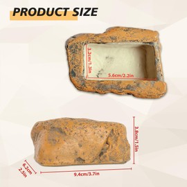 Hide A Key Outside Fake Rock - Spare Key Hiders Outside, Secret Key holder Like A Real Rock/Stone, Rock Safe Storage Lock Box for Outdoor Yard Garden Statue Ornament