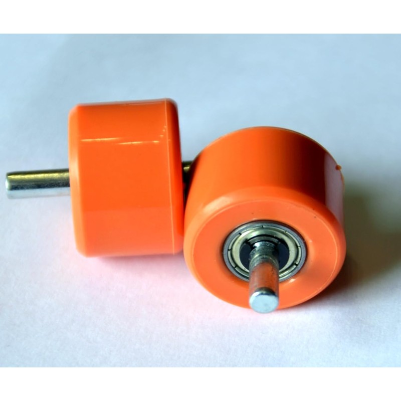 WOHS Replacement Wheels for Trainers with Automatic Wheels. 2 Orange