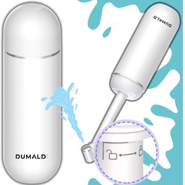 DUMALD Popodusche Original 380ML - Podusche Intimdusche Wochenbett - Po Dusche Wochenbett - Portable Bidet - Intimdusche für Damen - Po dusche Toilette Travel Bidet (WEISS)
