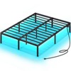 Rolanstar Bed Frame with USB Charging Station, Full Bed Frame