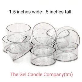 50 Clear High Heat Density Tea Light Cups for All Candle Waxes Soy PARRAFIN Beeswax Palm Blends