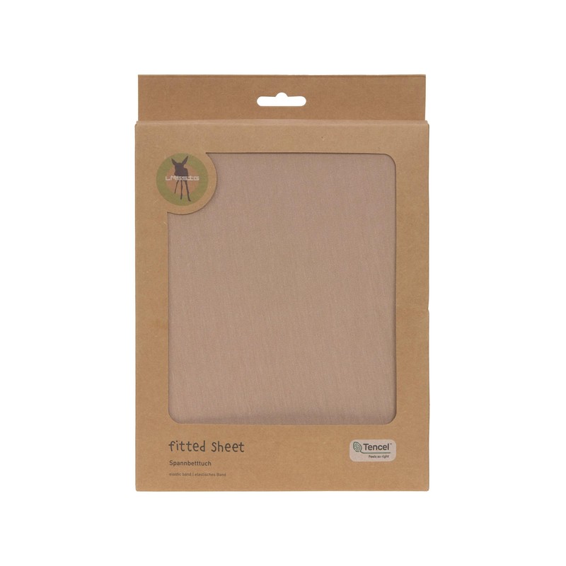 LÄSSIG Children's Fitted Sheet for Cot Bed Made of Single