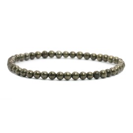 Genuine Gemstone Bracelet with Round 4 mm Beads – Various Lengths – Healing Stone Protective Stone Bracelet Lucky Charm Talisman Gift, Gemstone, Gemstone