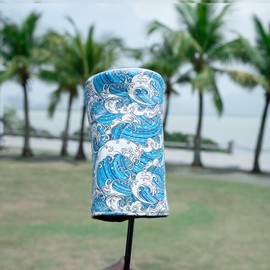 Funny Golf Driver Covers PU Leather Driver Headcovers Sea Spray Golf Club Covers for Club Protection (Spray)