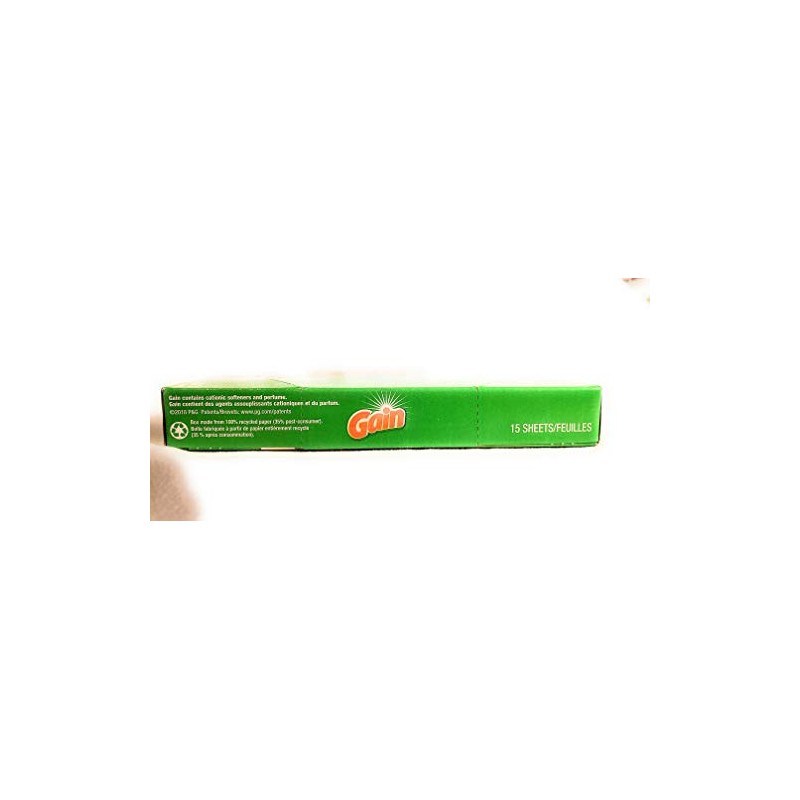 Gain Dryer Sheets 15 Count Box Original Scent Great for
