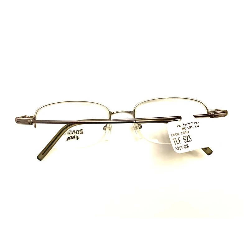 Technolite Flex Eyeglasses TLF 523 Gunmetal 52-19-140 Half Rim Frames