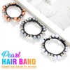 CAKURE Pearl Hair Ties Beaded Ponytail Holder No Damage Hair