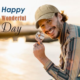 Lvaiz Distressed Baseball Cap Dad Hats for Women Men Vintage Washed Cotton Trucker Hat Adjustable Low Profile Ball Caps Khaki