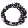 Gem-Inside 6mm Natural Stone Mixed Black Tourmaline Round Polished Beads