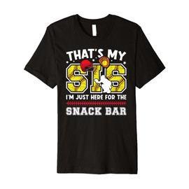 That's My Sis Softball Catcher Brother Softball Catcher Bro Premium T-Shirt