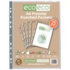 eco-eco A4 100% Recycled Bag 25 Premier Multi Punched Pockets