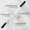 DELFINA 15 Inch Double Handle Cheese Knife with Blade Protector,