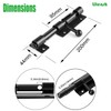 Litensh 200 Lockable Door Bolt Bolt with Padlock Hole, 304