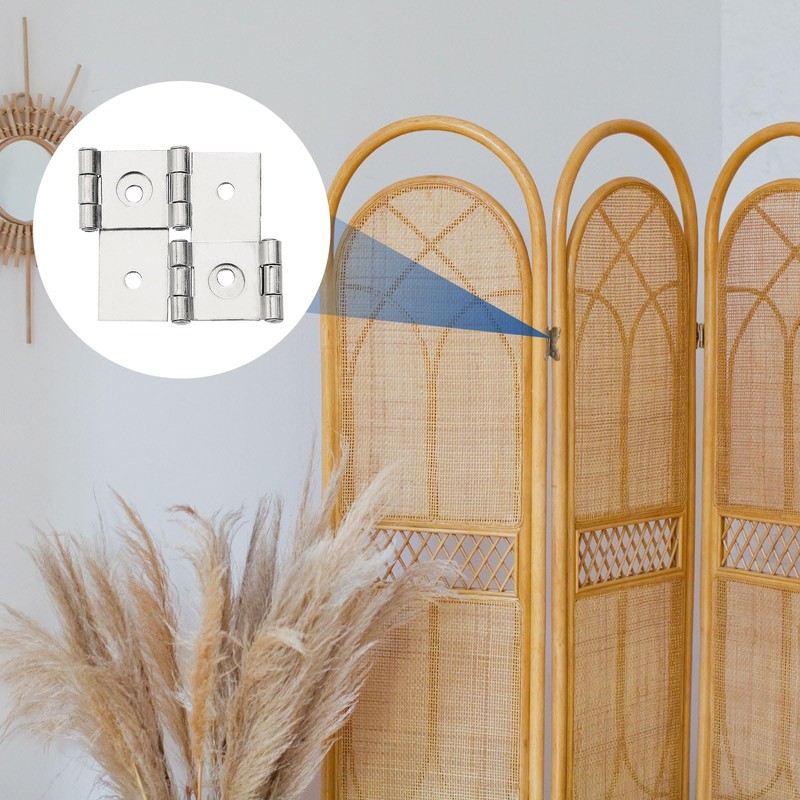 sourcing map Double Acting Hinges Folding Screen, 12Pcs 2.13" Double