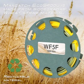 MAXIMUMCATCH Fly Line Gold Weight Forward WF2/3/4/5/6/7/8F 90-100F With 2 Welded Loop (WF6F)