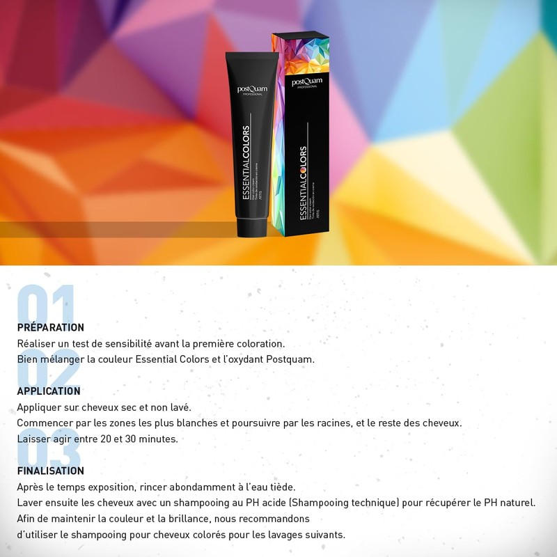 PostQuam - Pack of 6 Professional Hair Colours with High