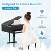 HOMGX Classical Kids Piano, 30 Keys Wood Grand Piano w/Bench