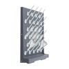 Kaibrite 2Pcs 27pegs Plastic Wall Mounted Laboratory Draining Rack with