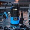 ZLAISS 1/3 HP Sump Pump Designed for Clean/Slightly Dirty Water,