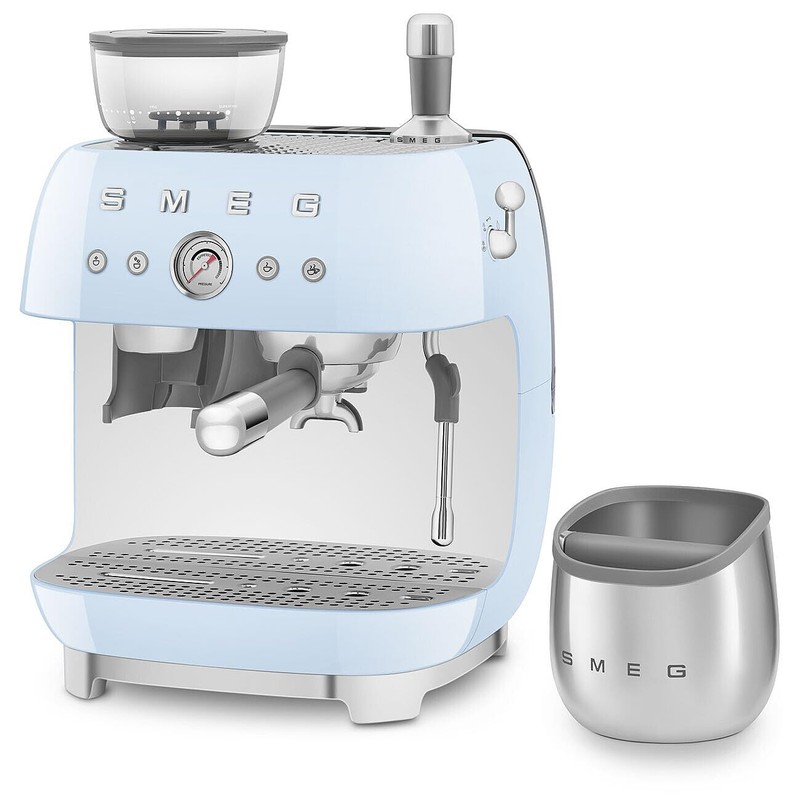 Smeg, Battifondi per Macchine da Caffè ECKB01, Acciaio Lucido, 126x125x130