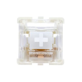 Gateron KS-9 20 Pack White Switches for Mechanical Keyboards,3-pin White-Shell Supporting SMD RGB Light