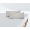 Biberna 0077144 Pillowcase Fine Jersey, Combed Cotton, Super Soft, 2