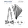 Ladeheid Set BHC Bow Tie with Pocket Square Set Including