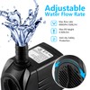 CWKJ Fountain Pump, 400GPH Submersible , Durable 25W Outdoor Water